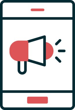 Pazarlama simgesinin özet vektör çizimi