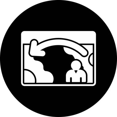 Simge vektör illüstrasyon tasarımı taşınıyor