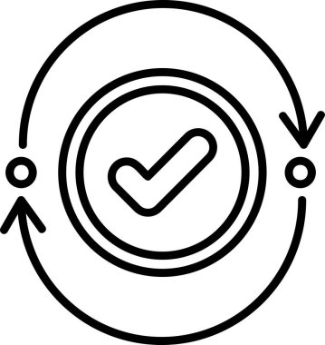 Subsequence modern simgesinin vektör illüstrasyonu