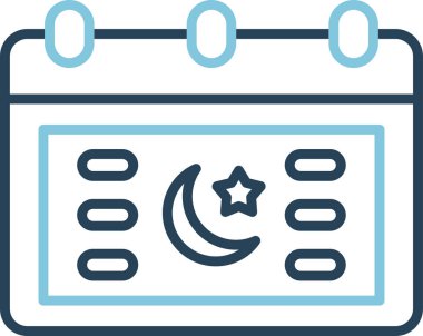 Minimalist bir tasarımda bir takvim simgesinin vektör illüstrasyonuName.