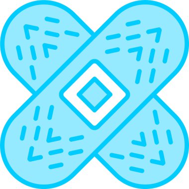 Bandaj web simgesi vektör illüstrasyonu