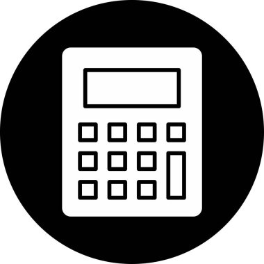 Calculator icon, vector illustration simple design