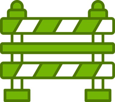 Bariyer ağ simgesi vektör illüstrasyonu