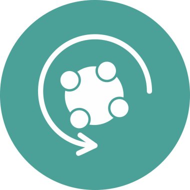 Metabolizma ağ ikonu vektör çizimi