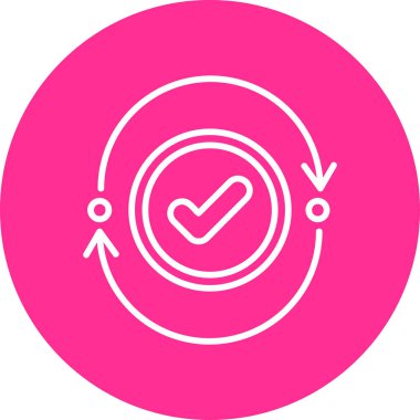 Subsequence modern simgesinin vektör illüstrasyonu