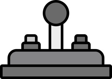 Oyun Denetleyici vektör düz simgesi. Oyun çubuğu