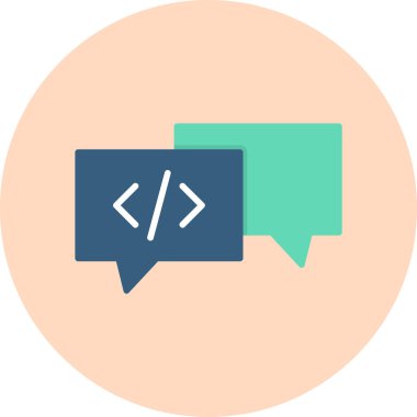 Sohbet mesajı vektör illüstrasyonu