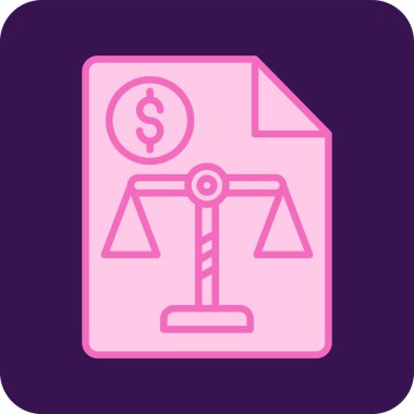 Denge. Web simgesi basit illüstrasyon 