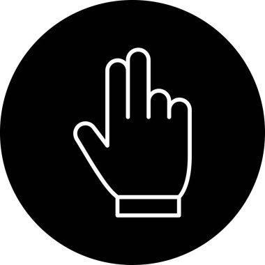 Sayıyorum. Web simgesi basit illüstrasyon