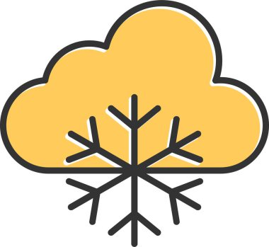 Hava serin. Web simgesi vektör illüstrasyonu