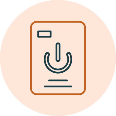 Elektrikler kesildi. Web simgesi basit tasarım