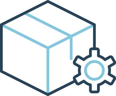 Basit ürün simgesi izole edilmiş arkaplan