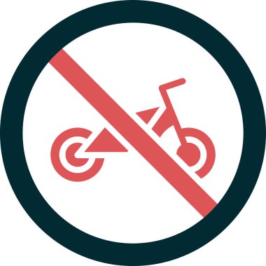 Bisiklet web simgesi vektör illüstrasyonu yok