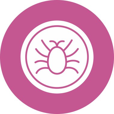 Parazit simgesinin vektör illüstrasyonu