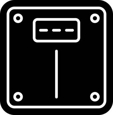 Basit ölçek. Web simgesi basit illüstrasyon