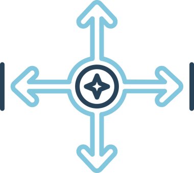 Oklar. Web simgesi basit illüstrasyon