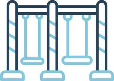 Salıncak ağ ikonu vektör illüstrasyonu