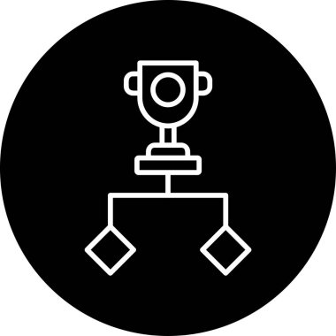 Turnuva. Web simgesi basit illüstrasyon