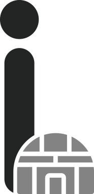 Küçük I harfinin vektör illüstrasyonu 