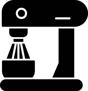 elektrik karıştırıcı simgesi, vektör illüstrasyonu