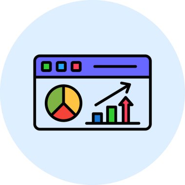 Büyüme görsellemesini analiz et. grafik illüstrasyonu