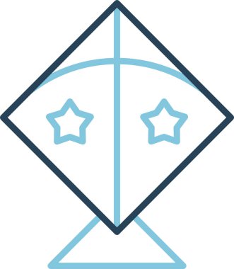 Uçurtma simgesi vektör çizimi