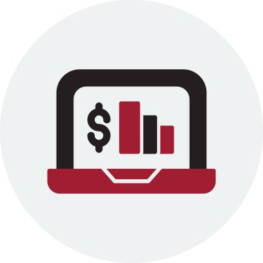 Basit iş grafik vektör simgesi