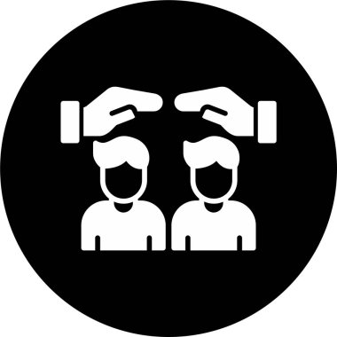 İnsanlar İlgi simgesi, vektör illüstrasyonu