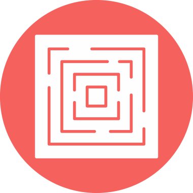 tasarım ve resimleme arkaplanı için labirent simgesi 