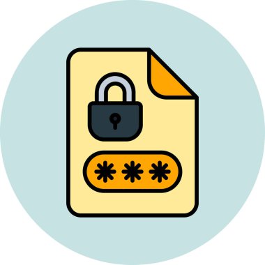 Bir belge simgesinin temiz ve basit vektör illüstrasyonu.