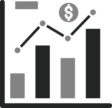 Ticaret şeması. Web simgesi basit illüstrasyon