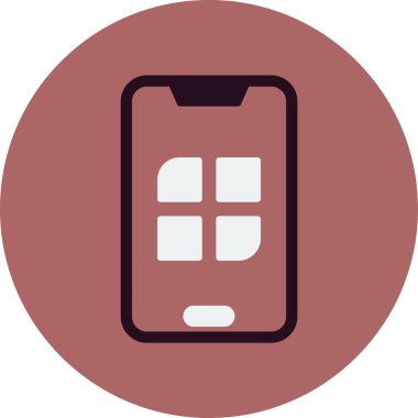 Cep telefonu. basit tasarım vektörü