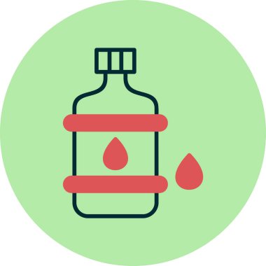 Su. Web simgesi basit illüstrasyon