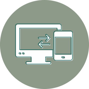 Veri Aktarımı modern simgesinin vektör çizimi