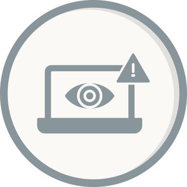 Casus mu? Web simgesi basit illüstrasyon