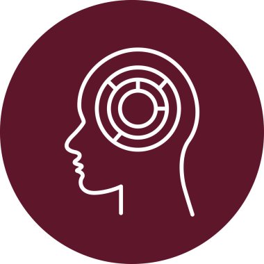 Labirent. Web simgesi basit illüstrasyon