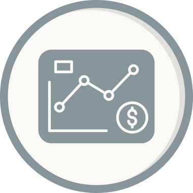 dijital tablet ekranı etkileşimli grafikler ve veriler ile ayrıntılı bir dolar para birimi analizini gösterir.