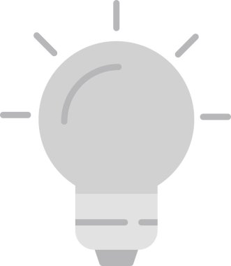 Ampul. Web simgesi basit illüstrasyon 