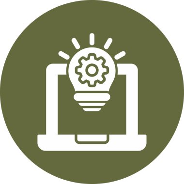 dizüstü bilgisayar simgesi, vektör illüstrasyonu basit tasarım