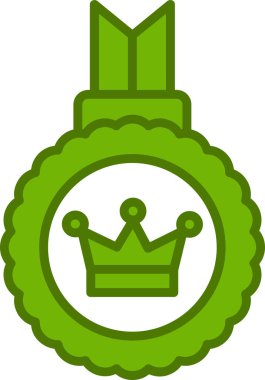 Orijinal sembol, taç simgesi, vektör illüstrasyonu 