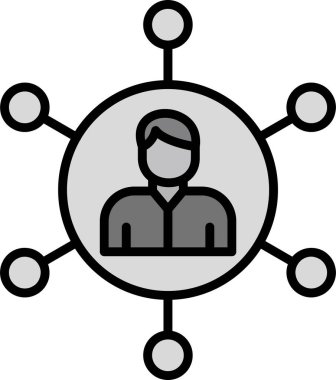 Bağlı Pazarlamanın basit vektör illüstrasyonu