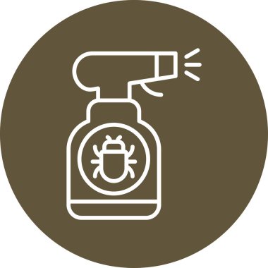 Böcek Kovucu Sprey Simgesi. Piksel Mükemmel, Düzenlenebilir Vuruş Tasarımı