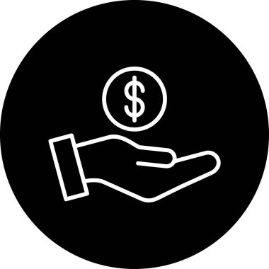 Bağış kutusu ikonu vektör illüstrasyonu