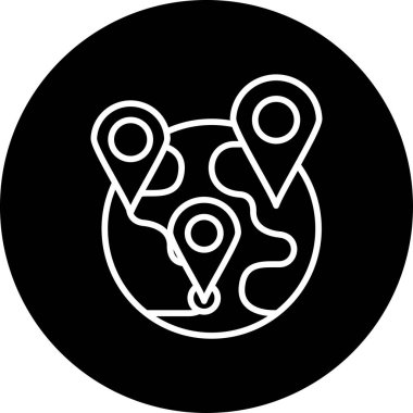 Basit konum pimleri simge vektörü