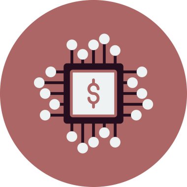 Çip simgesi vektör illüstrasyon tasarımı