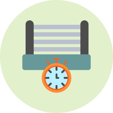 Zamanlama. Web simgesi vektör illüstrasyonu