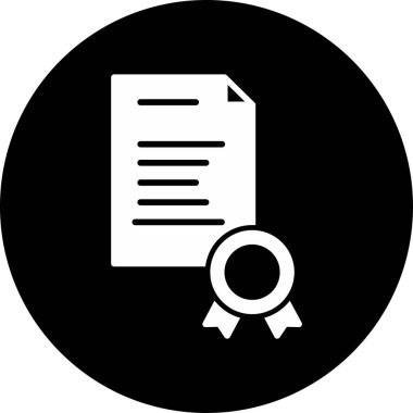 Patent belgesi. Web simgesi basit illüstrasyon