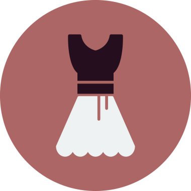 Elbise. Web simgesi basit illüstrasyon 