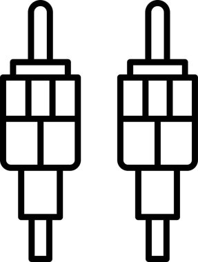 RCA Simge Vektör Resimleri Beyaz Arkaplanda İzole Edildi 