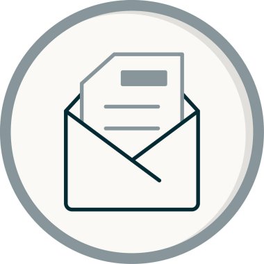 E-posta. Web simgesi basit illüstrasyon 